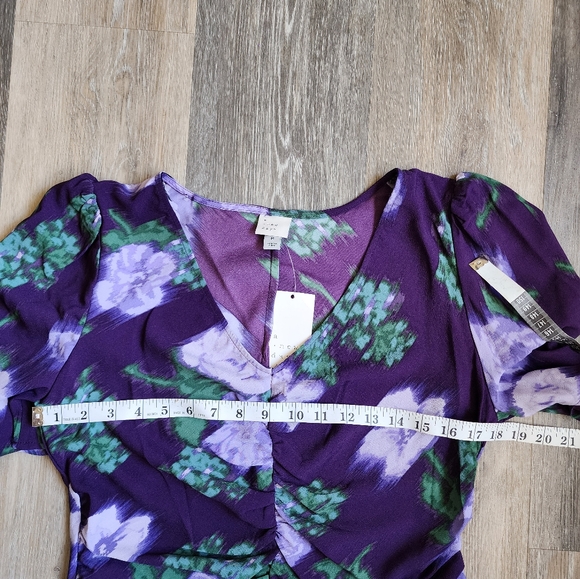 NWT FLORAL PURPLE DRESS - Picture 9 of 16